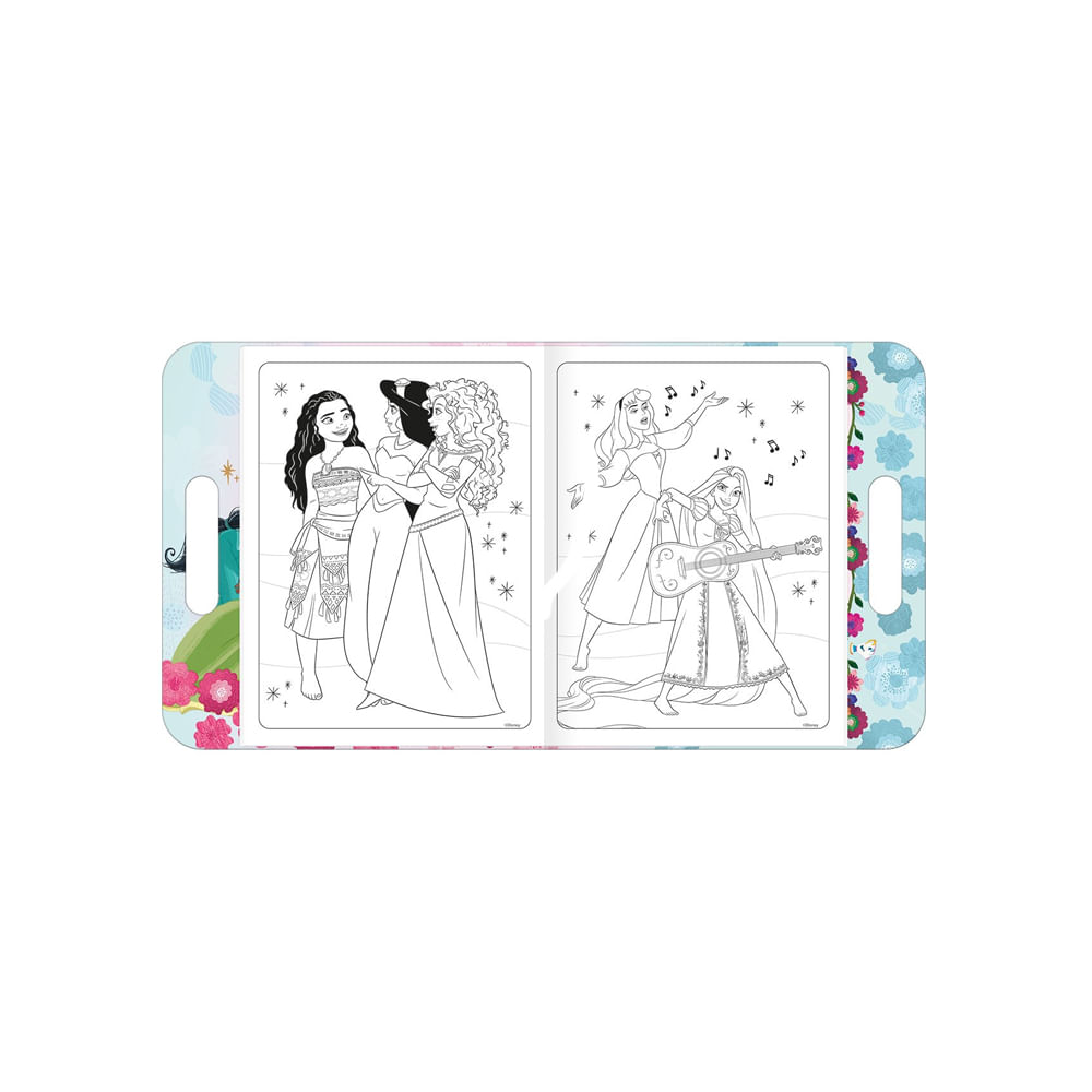 Álbum para Colorir Maleta Princesas 8 Folhas