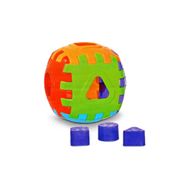 Brinquedo Cubo Didatico Colorido de Encaixe Sortido Solapa - JXP