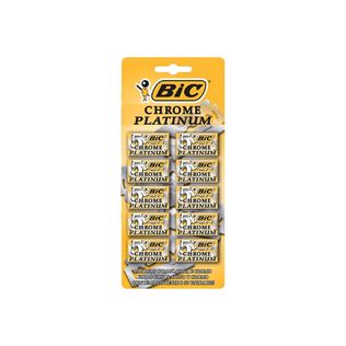 Lâmina de Barbear Chrome Platinum Duplo Fio Blister C/10 - Bic