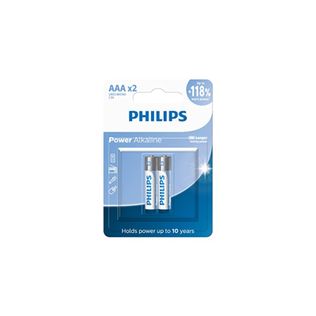 Pilha Alcalina AAA 2 Unidades LR03P2B59 Philips