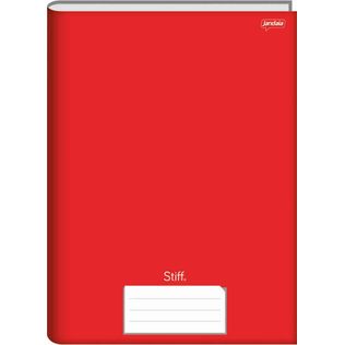 Caderno Brochura Capa Dura 48 Fls Vermelho Stiff - Jandaia