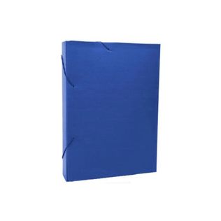 Pasta Polionda Com Elástico 4cm Azul - Cartonale