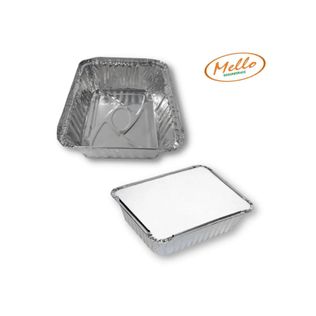 Marmita Bandeja Retangular 1000ml Com 10 Un - Mello