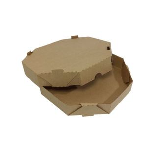 Caixa Parda Oitavada Para Pizza 45cm Com 25 Unidades