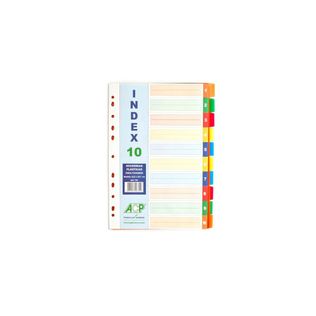 Divisória Para Fichário Com 10 Projeções Color - Acp