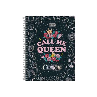 Caderno Capa Dura Colegial Capricho 1 Matéria 80 Folhas - Tilibra