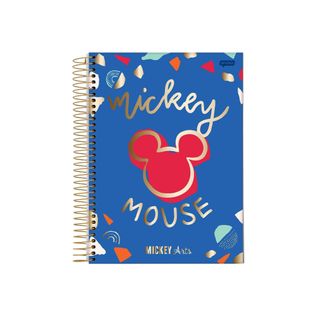 Caderno Espiral Universitário Mickey Arts Capa Dura 80 Folhas - Jandaia