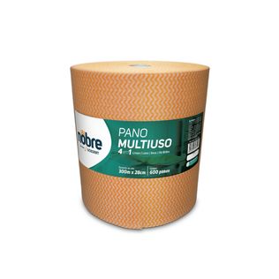 Pano Multiuso Slim Rolo 28x300m Laranja - Nobre