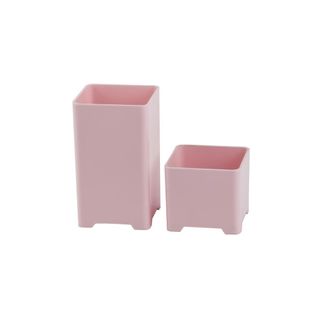 Kit Porta Objetos Organizador Rosa Pastel - Maxcril