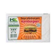 Saco Plástico Para Hambúrguer 20x14 100 Un - Kromasa
