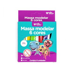Massa De Modelar 6 Cores Amido 90g - Onda