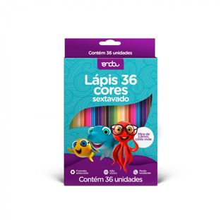 Lápis 36 Cores Sextavado - Onda