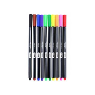 Marcador Fineliner 10 Cores 0.4mm Estojo - Onda