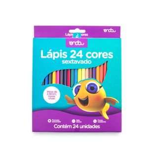 Lápis 24 Cores Sextavado - Onda