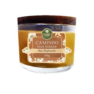 Vela Aromática Vidro Caminho Das Índias 100g - Floresta Verde