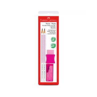Kit Grip 2001 Neon Rosa - Faber Castell