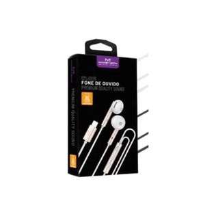 Fone De Ouvido Com Fio Epl052b Lightning Branco - Maketech