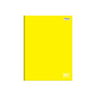 Caderno Brochura Universitário Capa Dura 48 Folhas Amarelo - Nova Cadernos