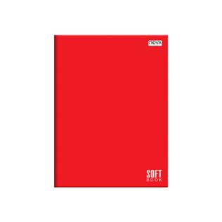 Caderno Brochura Universitário Capa Dura 48 Folhas Vermelho - Nova Cadernos