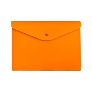 Envelope Botão A4 Full Color Laranja - Dello