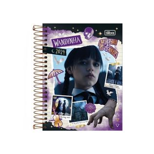 Agenda Espiral Wandinha 2024 176 Folhas Sortida - Tilibra