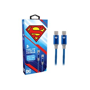 Cabo Carregador Turbo 1,5m USB- C Para USB-C Superman