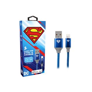 Cabo Carregador Turbo 1,5m USB-A Para Lightning Superman