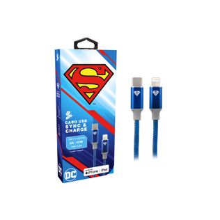 Cabo Carregador Turbo 1,5m USB-C Para Lightning Superman