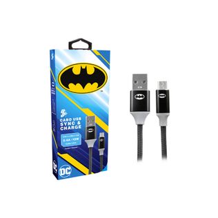 Cabo Carregador Turbo 1,5m USB-A Para Micro USB Batman