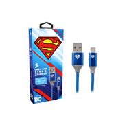 Cabo Carregador Turbo 1,5m USB-A Para Micro USB Superman