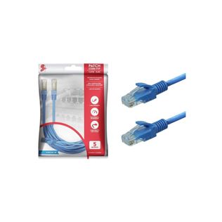 Cabo de Rede Patch Cord Cat5e Ftp 5m Azul