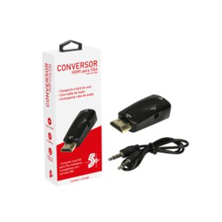 Conversor Hdmi Para Vga Com  Saída R/L