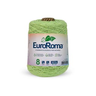 Fio Barbante Verde Limão 4/8 600g 457m - Euroroma