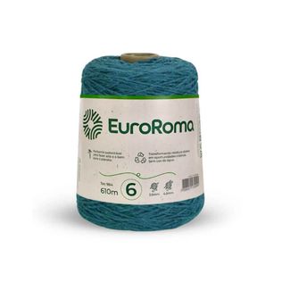 Fio Barbante Azul Petróleo 4/6 600g  610m - Euroroma