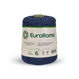 Fio Barbante Azul Marinho 4/6 600g  610m - Euroroma