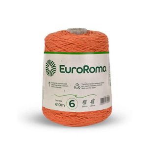 Fio Barbante Laranja 4/6 600g  610m - Euroroma