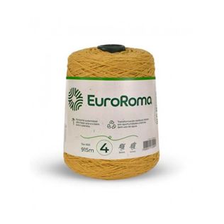 Fio Barbante Mostarda 4/4 600g 915m - Euroroma