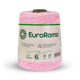 Fio Barbante Rosa Bebê 4/6 600g 610m - EuroRoma