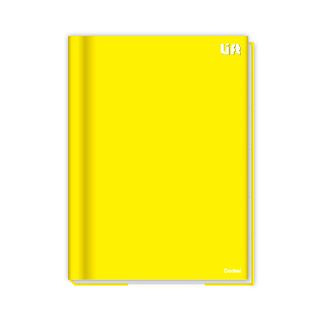 Caderno Brochura Universitário Capa Dura 48fl Amarelo Lift - Credeal