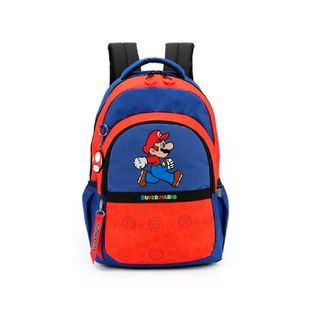 Mochila Escolar Mario Bros Azul MS46931 - Luxcel