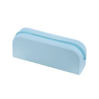 Estojo Retangular Silicone Azul Pastel - BRW