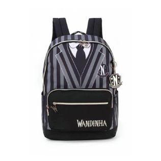 Mochila Juvenil Wandinha Preta Ms47263 - Luxcel