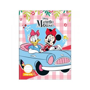 Caderno Brochura Capa Dura Caligrafia Minnie 40 Folhas - Tilibra