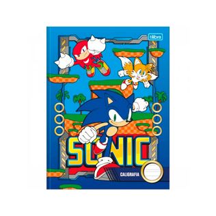 Caderno Brochura Capa Dura Caligrafia Sonic 40 Folhas - Tilibra