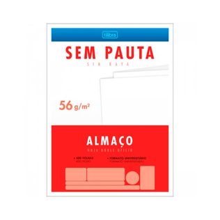 Caderno Almaço Sem Pauta 400 Folhas - Tilibra