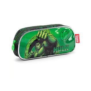 Estojo Infantil Simples Preto Avengers Hulk - Luxcel