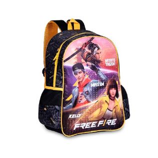 Mochila Infantil Preta Free Fire Fr24093j - Clio