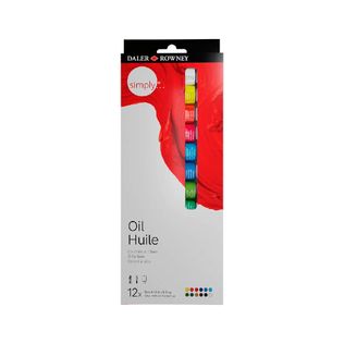 Tinta a Óleo Simply 12 Cores 12ml - Daler Rowney