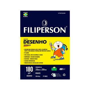 Bloco Desenho Filiperson A4 180g 20 Fls - Uniperson