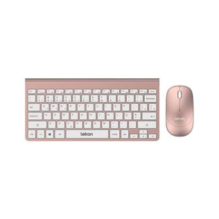 Kit Teclado Com Mouse Sem Fio Rose - Letron